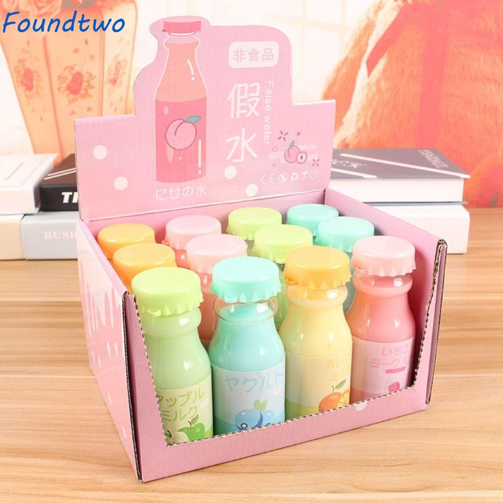 FOUNDTWO Thơm Slime, Bộ Slime Trong Suốt Co Giãn Mềm Không Nhọn, Tương Tác Nguyên Chất Nước Giả Tron