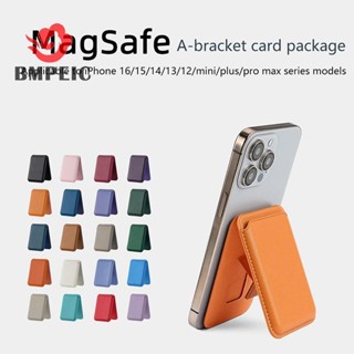 BMPEIC Từ Tính Cho Da Đựng Thẻ Ví Cho 16 15 14 13 Pro Max Ẩn Đế Điện Thoại Ngân Hàng Thẻ ID Bỏ Túi Bao Mới