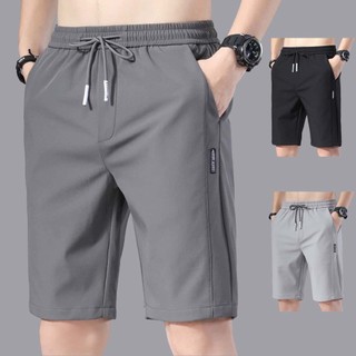 Quần short nam Ice Silk ống thẳng - Thoáng khí và đa năng cho hàng ngày