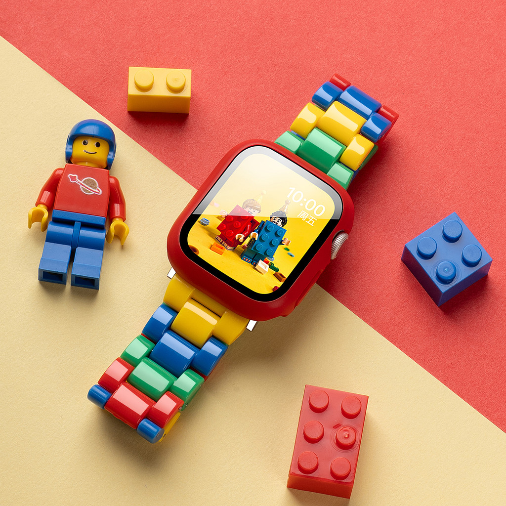 Dây đeo đồng hồ khối xây dựng Lego cho Apple Watch Series 10 9 8 7 6 5 4 SE dây đeo đồng hồ 41mm 44/