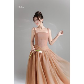  TIELA Đầm váy trơn dáng dài - Nancy Dress 