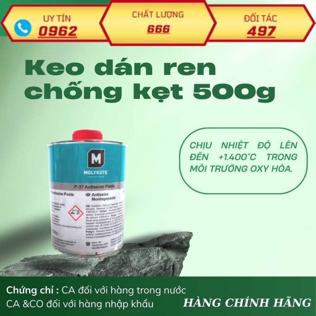 [TỐT NHẤT] Molykote P-37 – Keo dán ren chống kẹt 500g