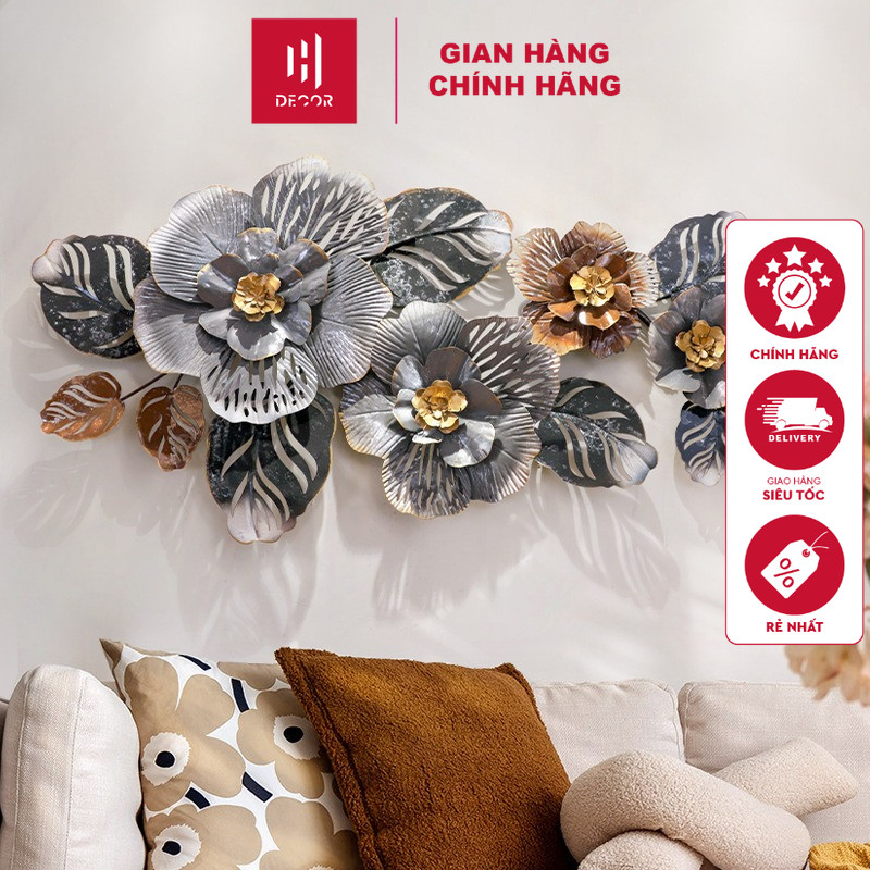 Tranh Sắt Treo Tường Trang Trí Nghệ Thuật Phong Cách Hiện Đại Mã 3014, Sơn Tĩnh Điện 3 Lớp HDECOR