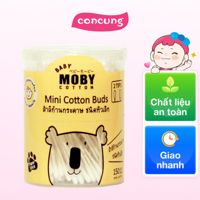 Bông tăm Moby cỡ nhỏ (150 que/hộp)