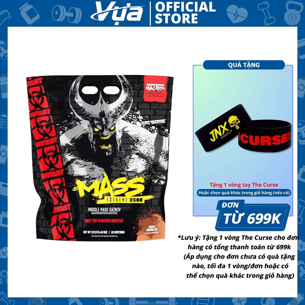 Mutant - MASS EXTREME 2500 (12 Lbs) - Hỗ Trợ Tăng Cơ Nhanh, Nâng Cao Sức Mạnh