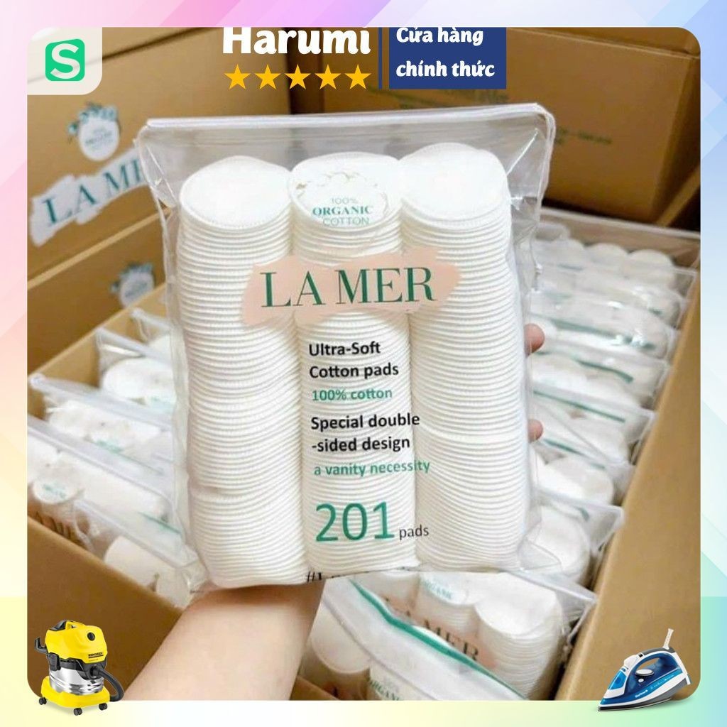   HÀNG LOẠI 1  Bông Tẩy Trang Lamer 201 Miếng 100% Cotton Bông Tẩy Trang Lamer 120 Miếng Lamer 60 Miếng 