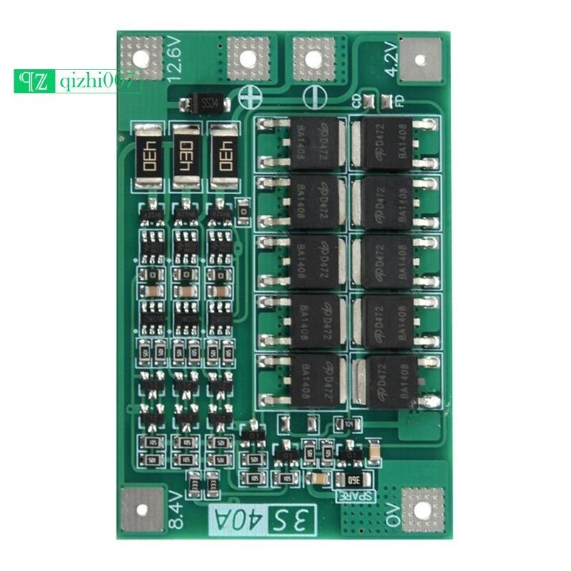 Bảng pin Li-Ion 18650 3S 40A 12V có cân bằng
