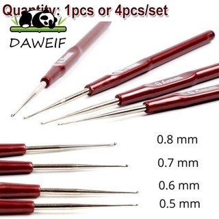 Daweif Dreadlock Móc Kim Cho Tóc Nối Dài Để Làm Dreadlock Micro Hook Dụng Cụ Làm Tóc Bện