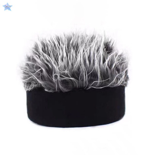 Gjcute Sáng Tạo Mũ Tóc Giả Ngộ nghĩnh Mũ Tóc Ngắn Dành Cho Nữ Mới Lạ Đường Phố Hip Hop Mũ Beanie Spiked Tóc Giả Ngộ nghĩnh Retro Mũ VN