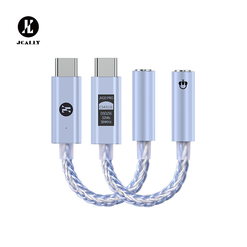 JCALLY JM20 PRO Bộ khuếch đại mã âm thanh kỹ thuật số CS43131 Hỗ trợ Bộ điều chỉnh EQ 8 lớp HIFI DAC