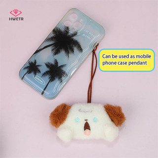Hwetr Hoạt Hình Chó Con Móc Khóa Treo Đồ Trang Trí Chó Dễ Thương Sang Trọng Đồ Chơi Tên Miếng Dán Dây Mềm Nhồi Bông Búp Bê Móc Khóa Ba Lô Mặt Dây Chuyền Quà Tặng Mới