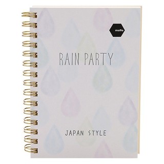 Sổ lò xo twin notebook rain party motto a6 120 trang japan cytna-rp