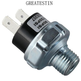 Máy nén khí greateskss, công tắc áp suất không khí bạc 90-120 psi, diy 1 / 4 "npt nam thread 24v 12v công tắc áp suất hộp khí