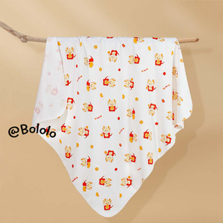Bololo Bé Gói Chăn Lớp Một Cotton Nguyên Chất Chăn Cho Bé Hoạt Hình Swaddling Gói Khăn Chăn Cho Bé