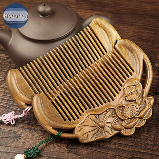 Lược Gỗ Đào Tự Nhiên Hoeaden Lược Massage Không Tĩnh Điện Khỏe Mạnh Chăm Sóc Sức Khỏe VN