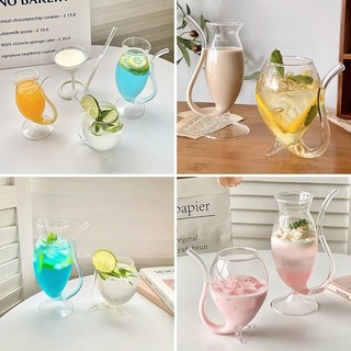 Thiết Kế Sáng Tạo Cốc Thủy Tinh Bình Rượu Ly Thủy Tinh Ins Kính Thời Trang Trang Trang Trí Nhà