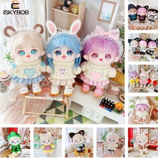 Áo len búp bê fujiou 20cm, 20cm búp bê thần tượng quần áo búp bê bjd, quần áo búp bê chó áo len khăn quàng cổ 20cm quần áo búp bê áo len 20cm búp bê bjd