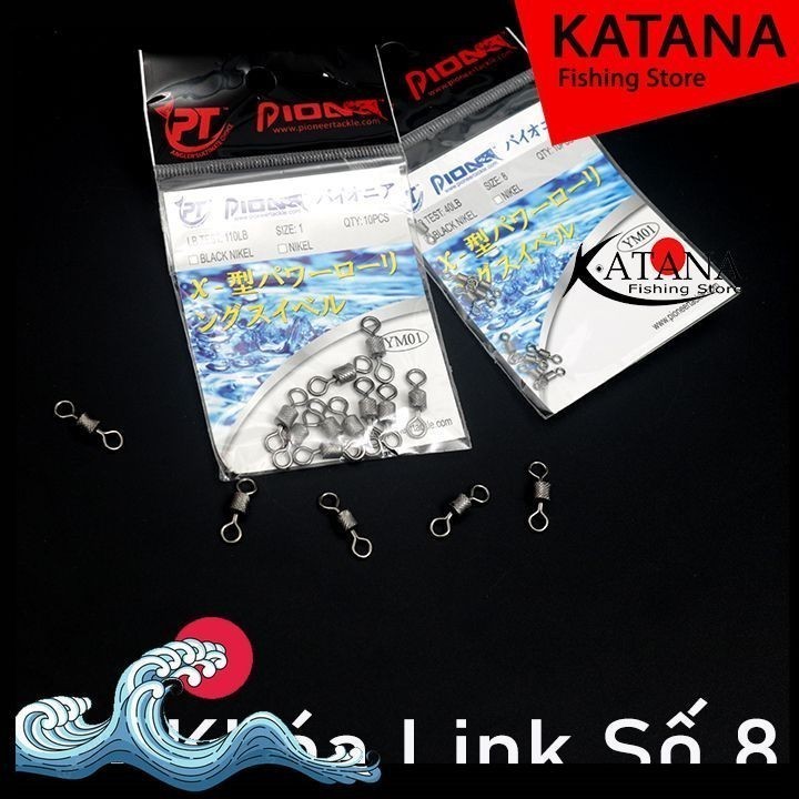 [Katana Fishing] Khóa link số 8, Ma ní số 8 Pioneer cao cấp