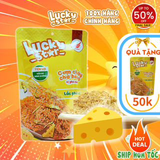 Cơm cháy chà bông vị phô mai, đồ ăn vặt khô dinh dưỡng Lucky Star gói 50g thơm ngon đậm vị