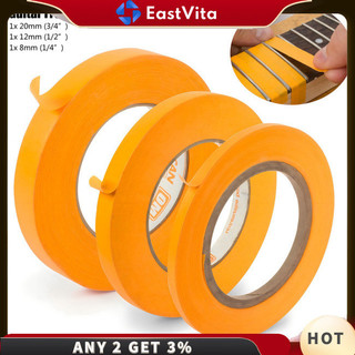 Eastvita 3 Chiếc Fretboard Masking Tape Set Scratch-Free Fingerboard Bảo Vệ Băng Giấy 8mm + 12mm + 20mm Cho Guitar Bass