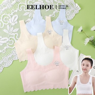 Quần lót lụa băng EELHOE cho bé gái Áo ngực trẻ em Áo ngực tập luyện cho bé gái Áo ngực thể thao thoáng khí hoạt hình Cinnamoroll cho học sinh tuổi teen miiki_vn