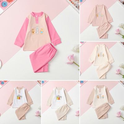 Bộ Sơ Sinh Thu Đông Trơn Tay Dài Cho Bé (Size 6/36 tháng)