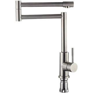 Vòi nước chậu rửa rau củ gấp gọn bằng thép không gỉ 304 cho Nhà bếp Vòi nước nóng lạnh xoay được cho bể bơi