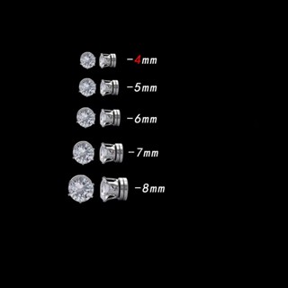 [Fr] Bông Tai Nam Châm Đính Kim Cương Lấp Lánh Không Đục Lỗ Phong Cách Hàn Quốc Cho Nam Và Nữ