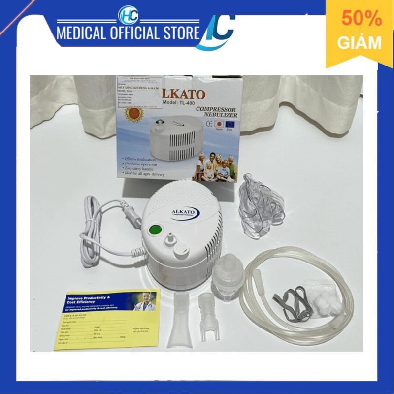 Máy xông khí dung mũi họng Alkato TL-400 hỗ trợ các bệnh về hô hấp (Nhật Bản)