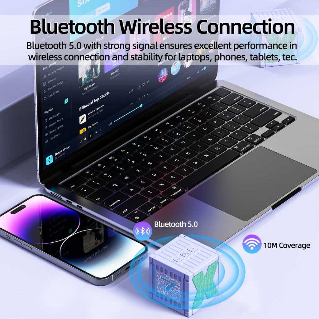 Loa mini Bluetooth GoojodoqHIFI kết nối nhanh không dây TWS