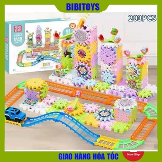 Đồ chơi Lắp ráp mô hình 3D xoay bánh răng 83/135/203/213 chi tiết giúp bé phát triển tư duy
