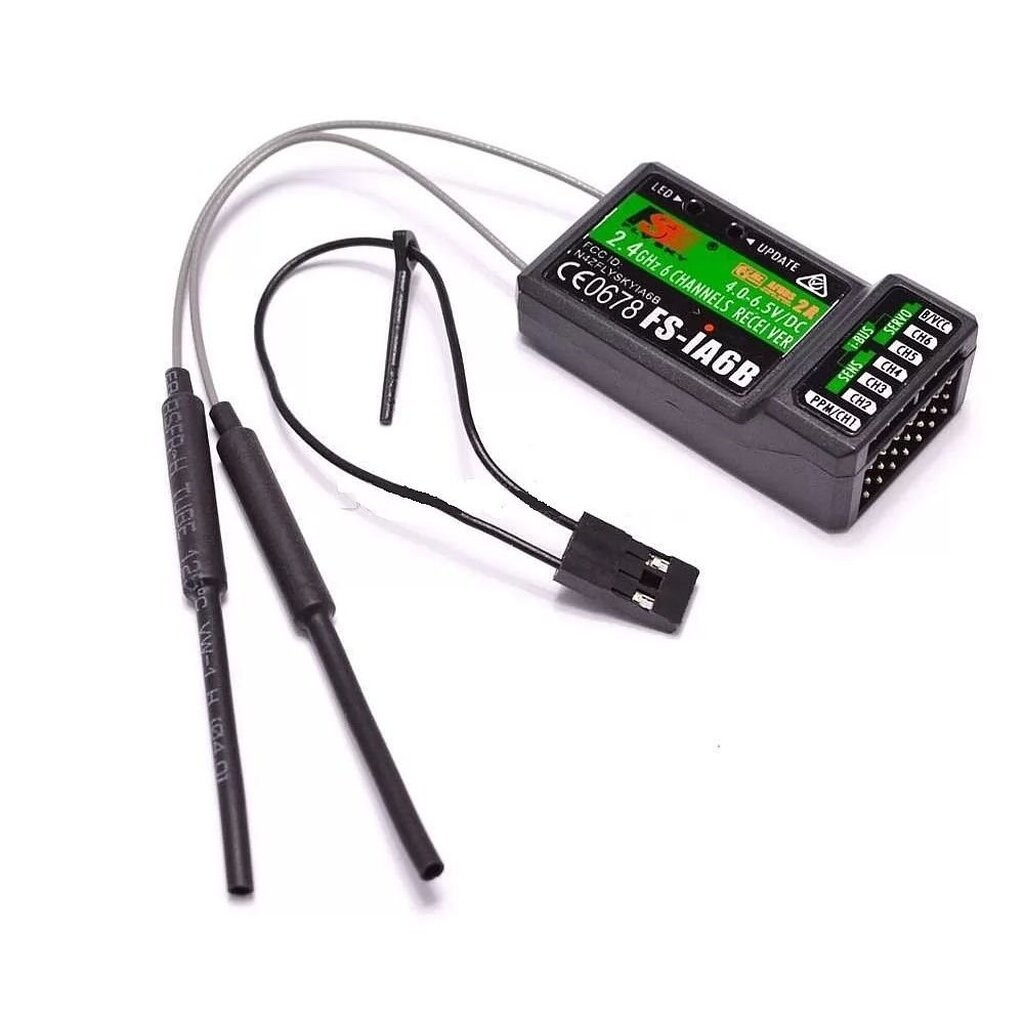 Dành Cho Đầu Thu 2.4g Flysky FS-iA6B iA6B 6Ch IA10B 10CH PPM iBus Tín Hiệu i4 i6 i10 Làm Mới
