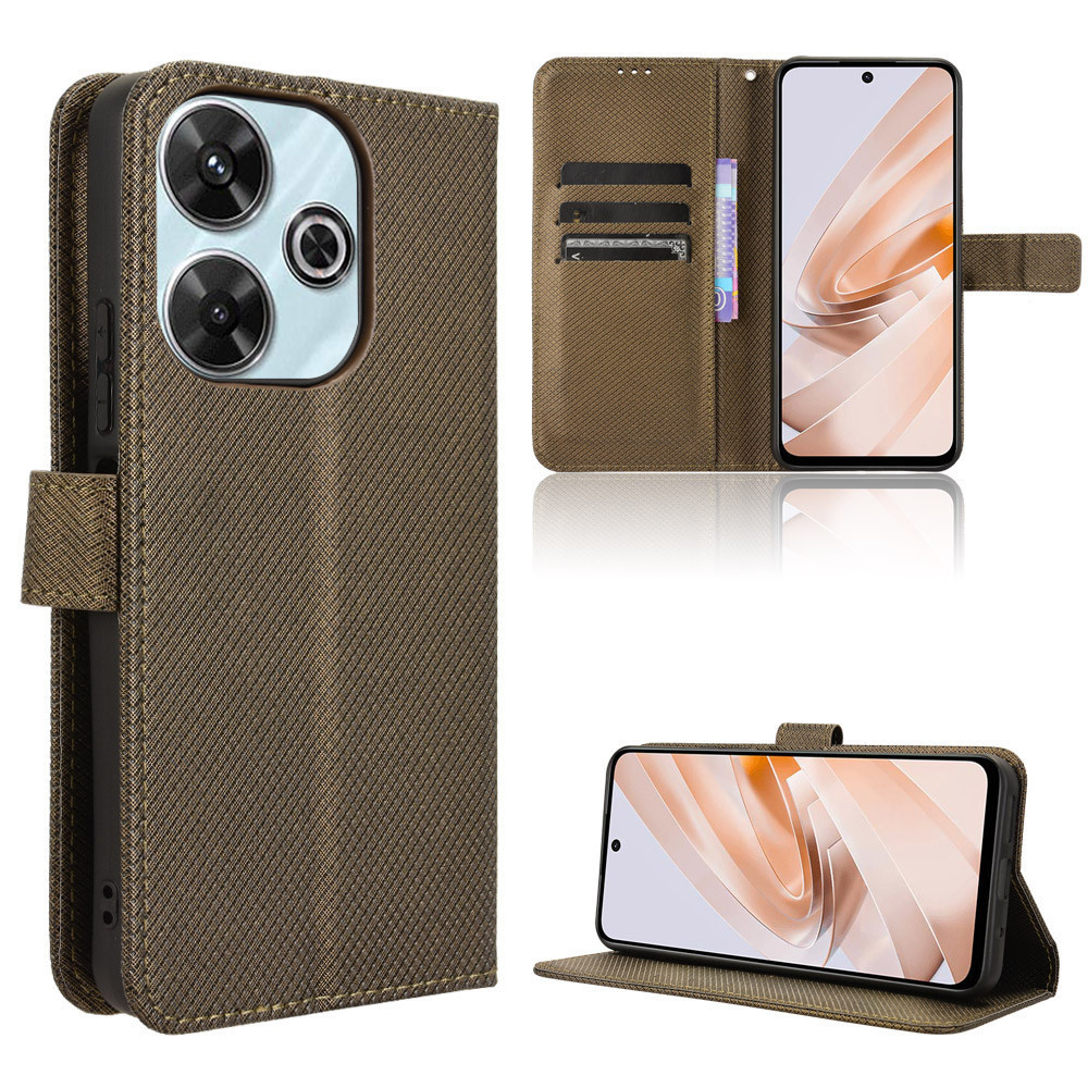 Flip Case Cho Xiaomi Redmi 13 4G Ốp Lưng Ví Da PU Ốp Lưng Cho Redmi 13 4G Vỏ Điện Thoại