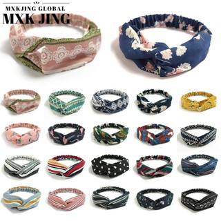  MXKJING Băng Đô Cài Tóc In Họa Tiết Phong Cách Bohemian Dành Cho Nữ