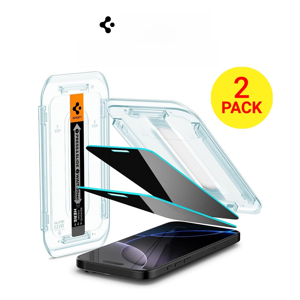 [2 Gói] Sgp Cho iPhone 16 Pro Max Bảo Vệ Màn Hình Riêng Tư Glas.tR EZ Fit iPhone 16 Pro Max Kính Cườ