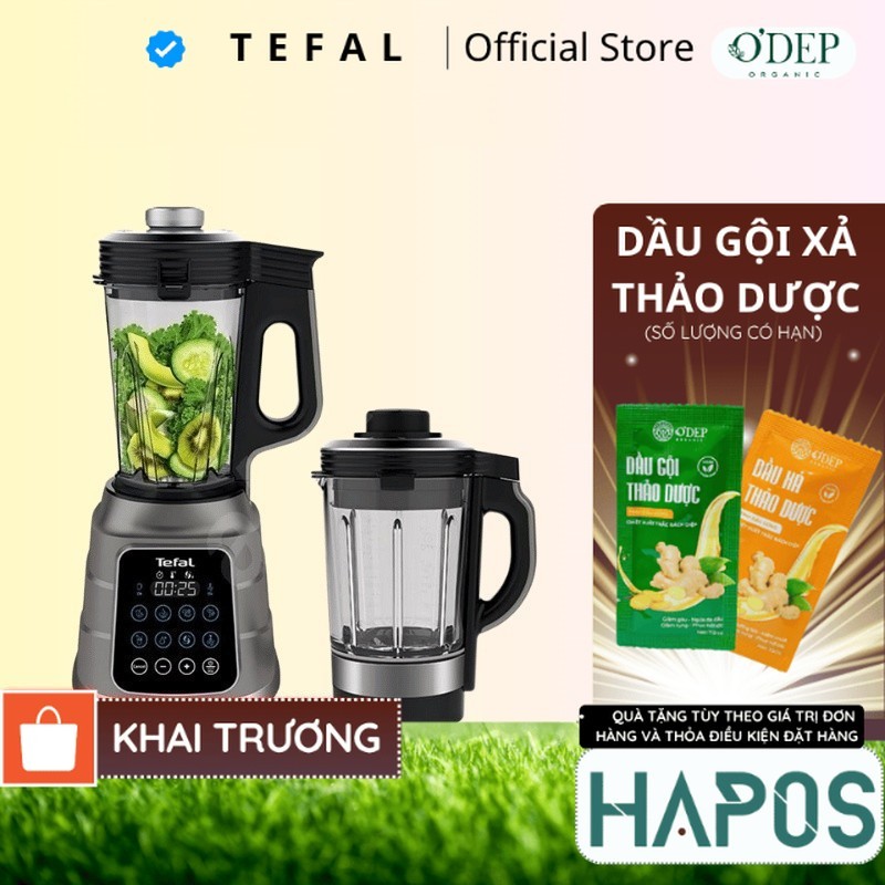 Máy nấu sữa hạt Tefal Chính hãng, xay nấu nóng lạnh đa năng hút chân không BL967B66/ BL83SD66  - HAP