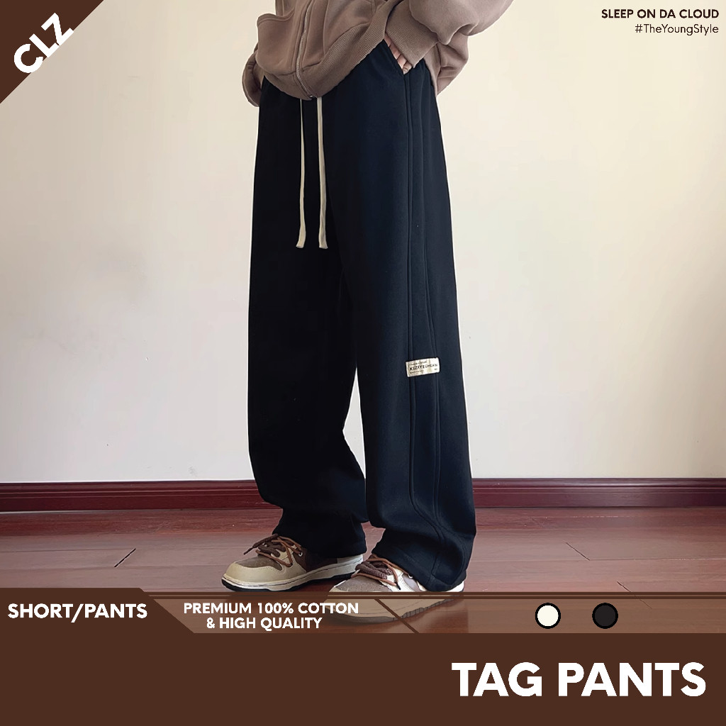 CHÍNH HÃNG Quần dài nam basic thời trang phong cách local brand CLOUDZY ống rộng streetwear form rộn