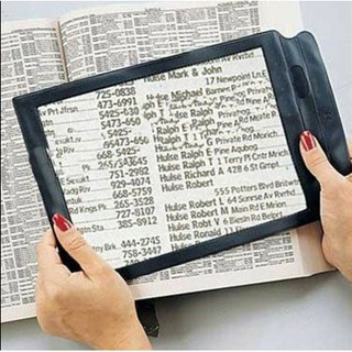 Tấm lúp toàn trang Kính lúp lớn 4X Ống kính hỗ trợ sách đọc sách lớn + +