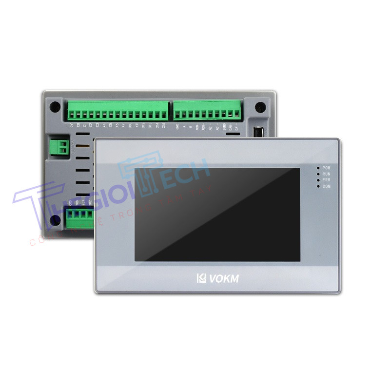 HMI Tích Hợp PLC FX3U YKH041iP 24MT YKH071iP 32MT 32MR 4.3/7 inch, Tương Thích FX3U, Có Analog / RS4