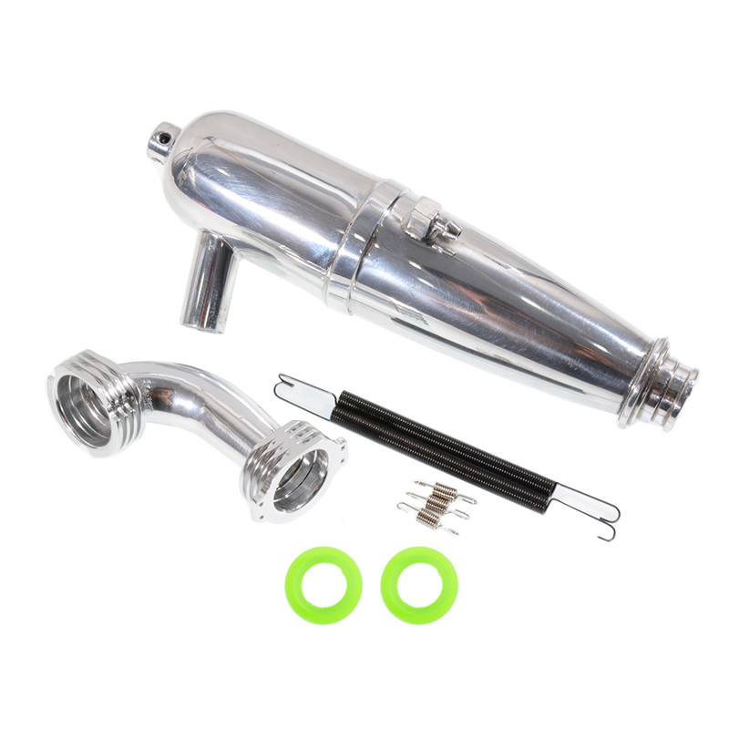 RC Aluminum Upgrade Exhaust Pipe & Spring for HSP 1:8  Oil Vehicles BQ006