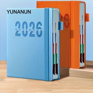 Sách lịch trình YUNAUN 2026, Sổ tay thủ công hiệu quả tiếng Anh, Quản lý A5 365 Day Planner Học sinh