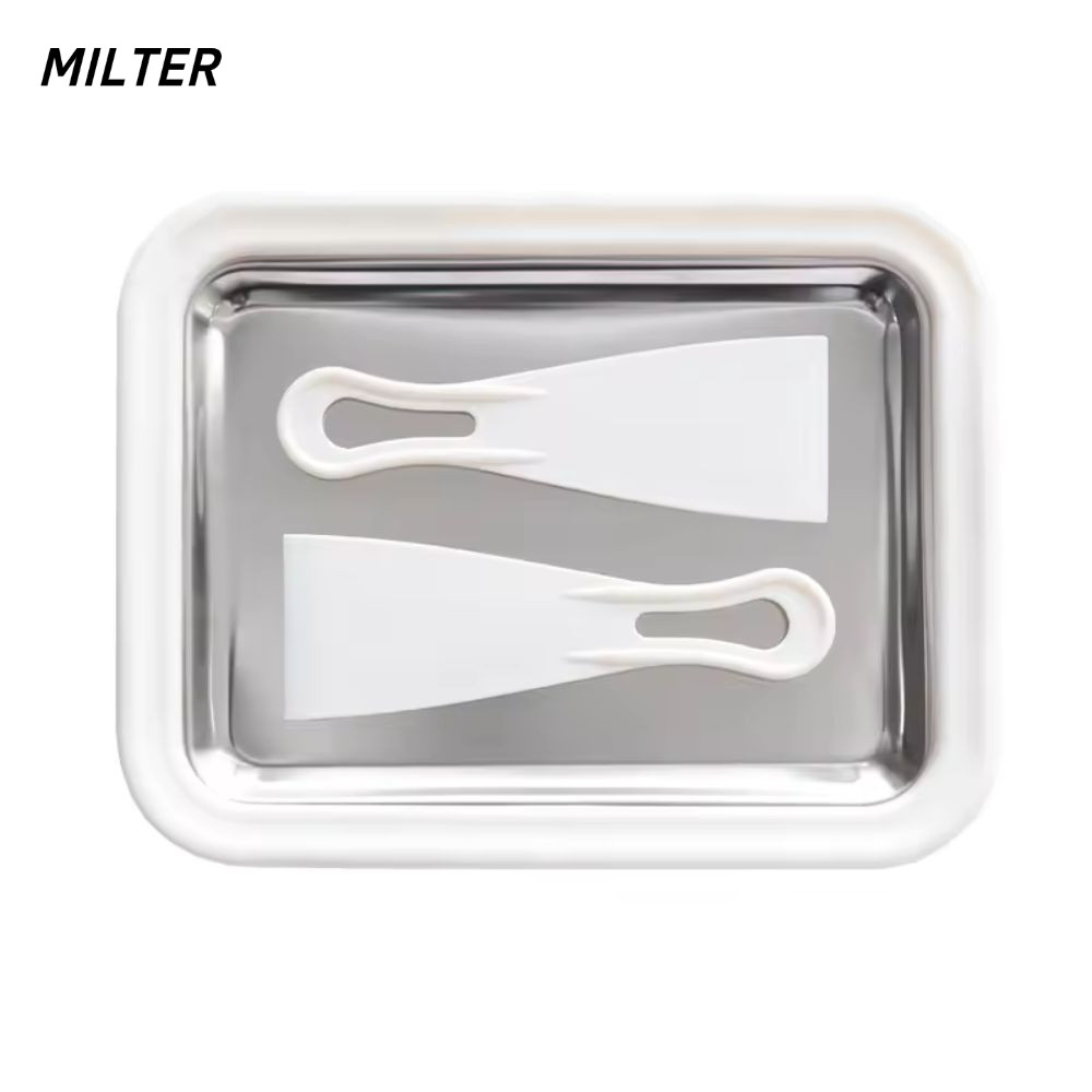 Máy làm kem cuộn MILTER, Máy làm kem 2 miếng nhỏ gọn, Dễ dàng làm sạch Sữa chua đông lạnh bền bỉ Máy làm kem đa chức năng Tấm sử dụng tại nhà