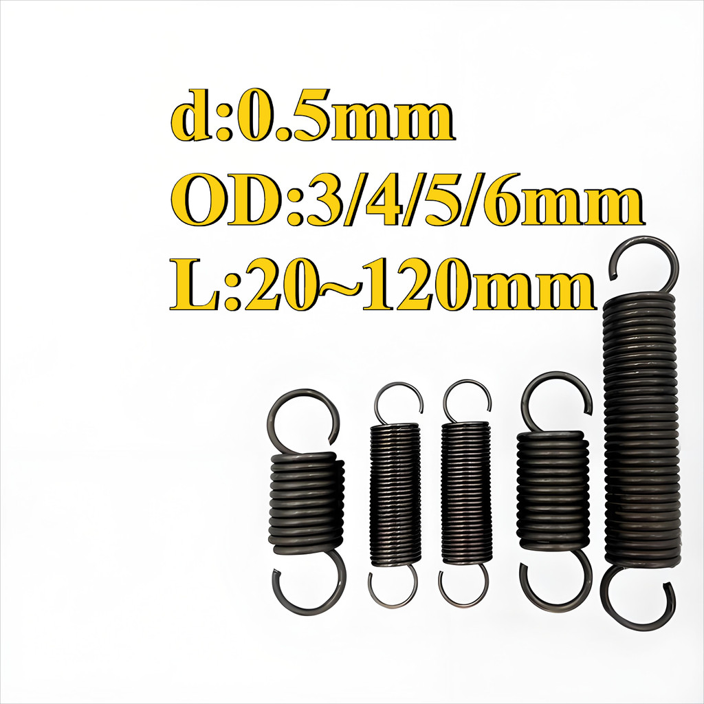 Lò xo căng / lò xo d = 0,5mm, OD3 / 4 / 5 / 6mm, L = 20 ~ 120mm lò xo căng có móc, áp dụng cho cửa n