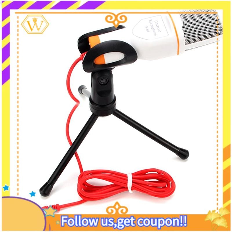 Micro Máy Tính -666 Micro Cầm Tay Sound Studio Micro Mic Cho Máy Tính Trò Chuyện PC Laptop Skype Quà Tặng