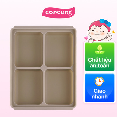 Khay silicone trữ đông Edison (4 ô) - Be