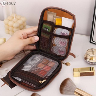   Elebuy  Túi đựng đồ trang điểm du lịch Mini trong suốt Túi đựng đồ trang điểm nhỏ dễ thương Dây kéo mỹ phẩm Hộp đựng đồ vệ sinh Túi đựng tiền xu ly hợp dành cho nữ Mới 