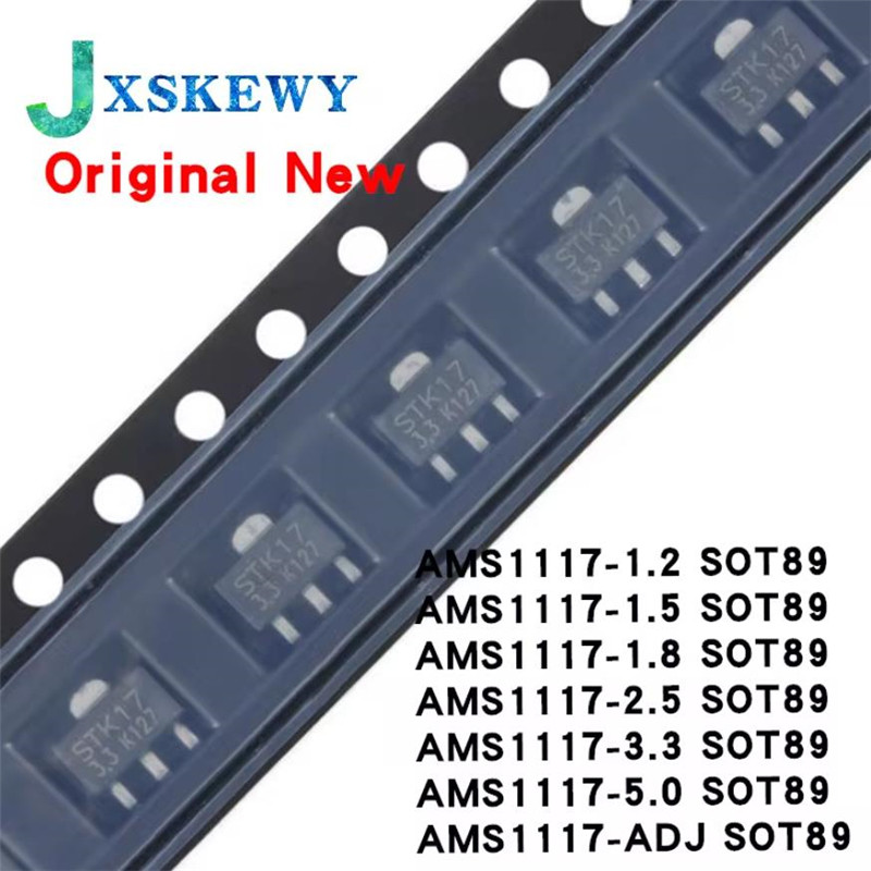 Chip Chính Hãng 20 Chiếc SOT89 AMS1117 AMS1117-ADJ AMS1117-1.8 AMS1117-1.2 AMS1117-5.0 AMS1117-2.5 A