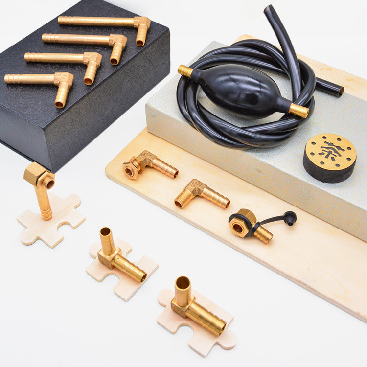 Hot Sale#[2836People Collection]Tea Tray Leak Copper Sheet Copper Tube Root Carving Tea Table Access