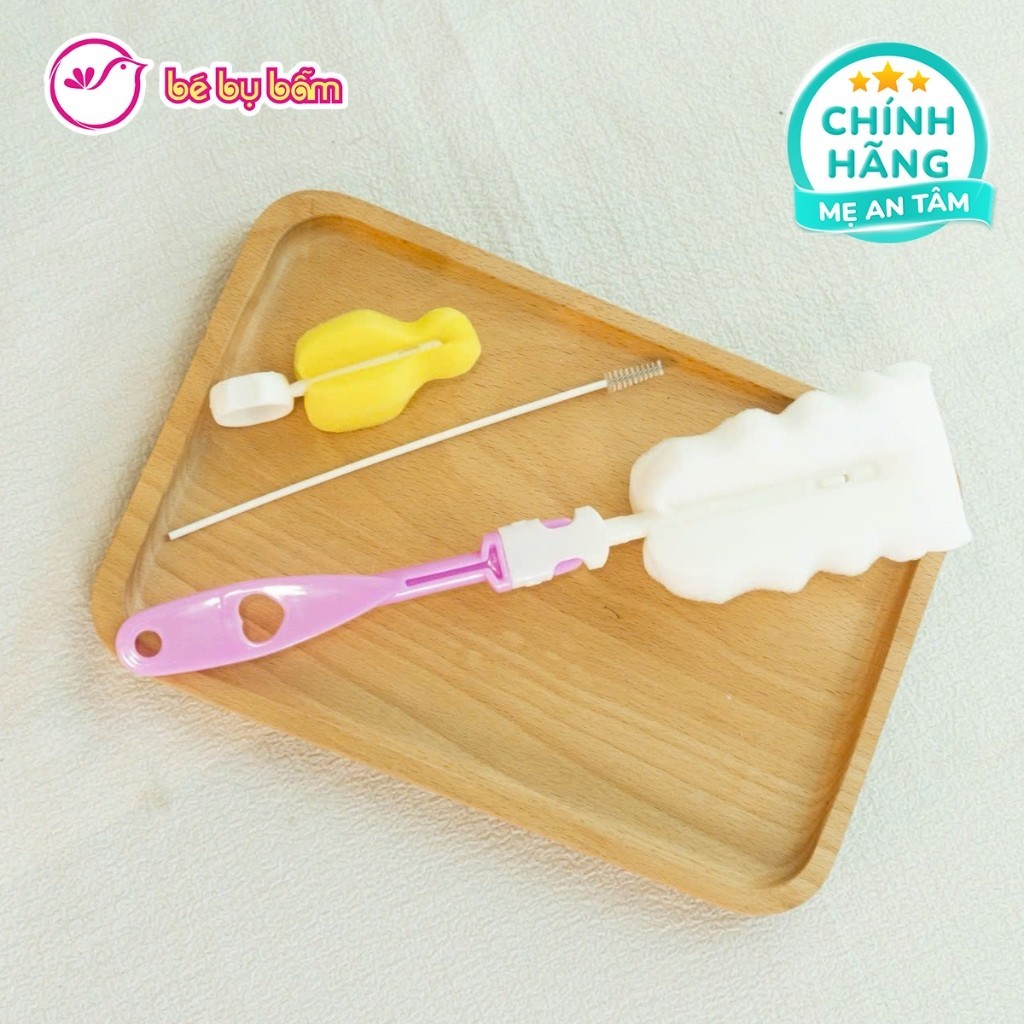 [QUÀ TẶNG] Set 3 Chi Tiết Cọ Rửa Bình Sữa Kamidi Chính Hãng, Vệ sinh sạch sẽ, an toàn, tiện dụng