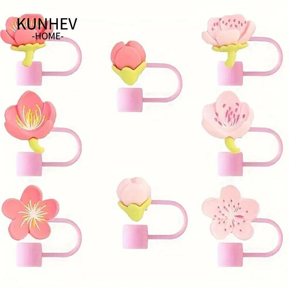 KUNHEV Ống Hút Topper, Niêm Phong Tốt Ống Hút Chống Bụi, Nhỏ Gọn Hoa Dự Tiệc Cung Cấp Ống Hút Đầu Nắ